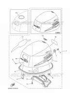 TOP COWLING for Yamaha F20 2011
