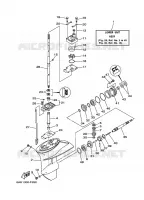 LOWER CASING & DRIVE 1 for Yamaha F20 2009
