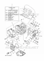 CYLINDER / CRANKCASE 1 for Yamaha F20 2013