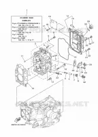 CYLINDER / CRANKCASE 2 for Yamaha F20 2013
