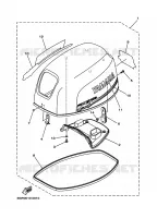 FAIRING UPPER for Yamaha F25 2000