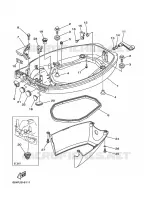 BOTTOM COVER for Yamaha F25 1999