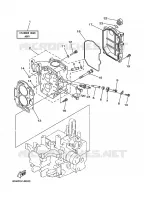 CYLINDER / CRANKCASE 2 for Yamaha F25 1999