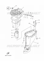 UPPER CASING for Yamaha F25 2017
