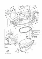 BOTTOM COWLING 1 for Yamaha F25 2017