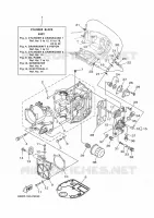 CYLINDER / CRANKCASE 1 for Yamaha F25 2017