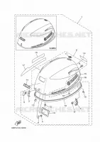 TOP COWLING for Yamaha F25 2017