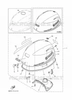 TOP COWLING for Yamaha F25 2012
