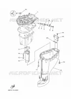 UPPER CASING for Yamaha F25 2012