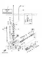 LOWER CASING & DRIVE for Yamaha 4 2002