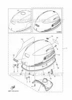 TOP COWLING for Yamaha F25 2010