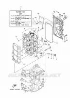 CYLINDER / CRANKCASE 2 for Yamaha F30 2012