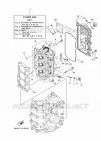 CYLINDER / CRANKCASE 2 for Yamaha F30 2012