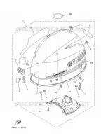 TOP COWLING for Yamaha F30 2012
