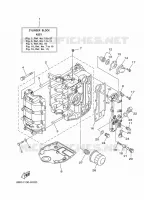 CYLINDER / CRANKCASE 1 for Yamaha F30 2012