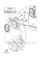 CYLINDER / CRANKCASE 2 for Yamaha FT25 2002