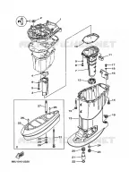 UPPER CASING for Yamaha FT25 2002