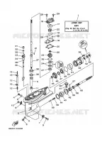 LOWER CASING & DRIVE 1 for Yamaha FT25 2001