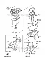 UPPER CASING for Yamaha FT25 2001