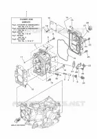 CYLINDER / CRANKCASE 2 for Yamaha FT25 2017