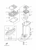 UPPER CASING for Yamaha E40 2015