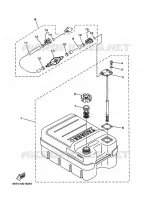 FUEL TANK 2 for Yamaha (E)40 2001