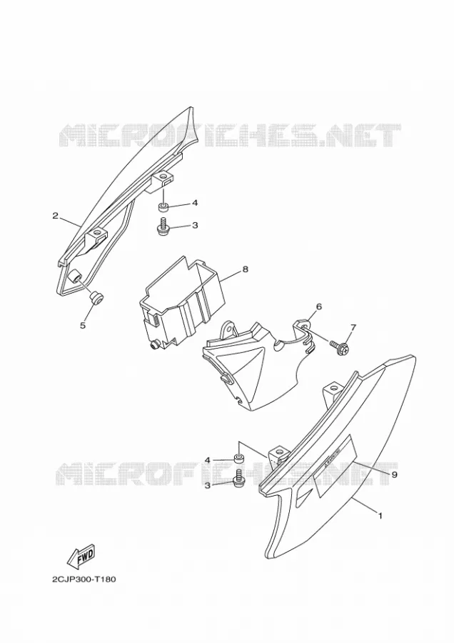 SIDE COVER Yamaha MOTO 50 2019 TTR  TT-R50E