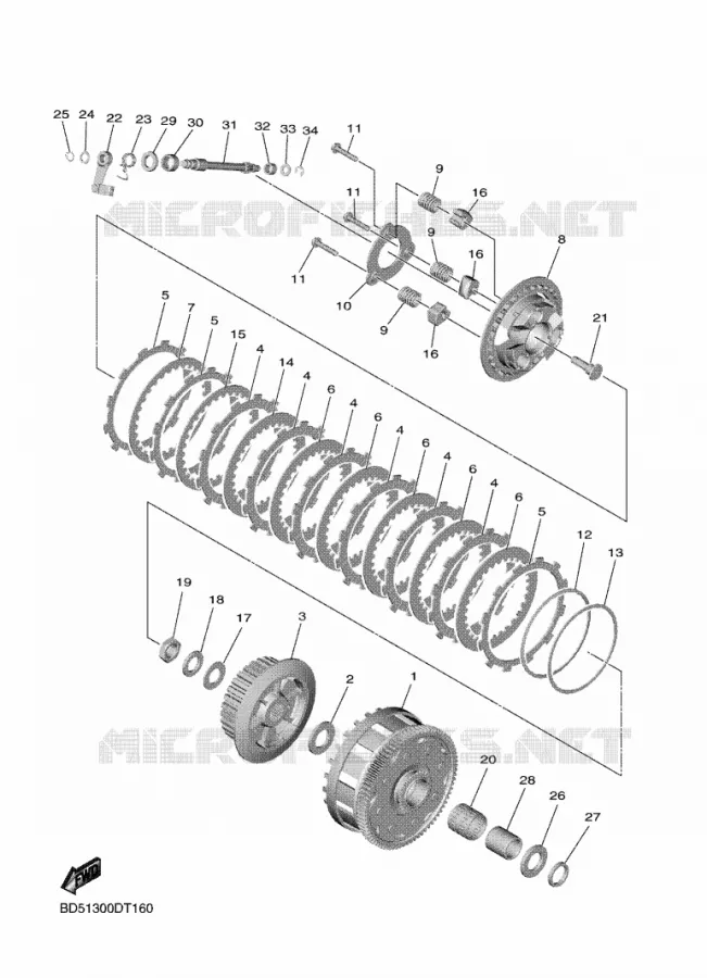 STARTER CLUTCH Yamaha MOTO 900 2019 NIKEN  MXT850D