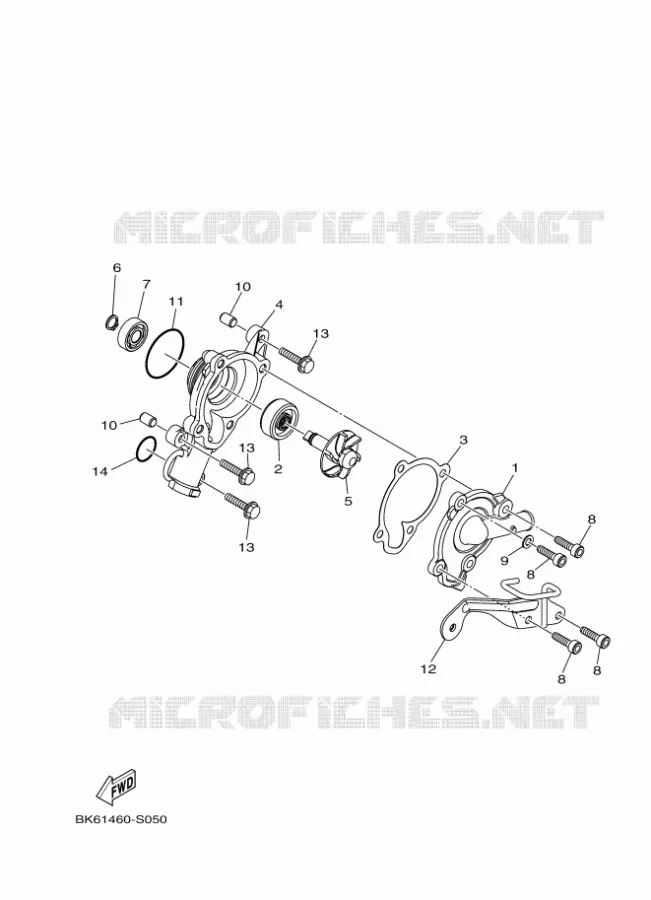 WATERPUMP / HOSES Yamaha MOTO 125 2019 R125  YZF125-A