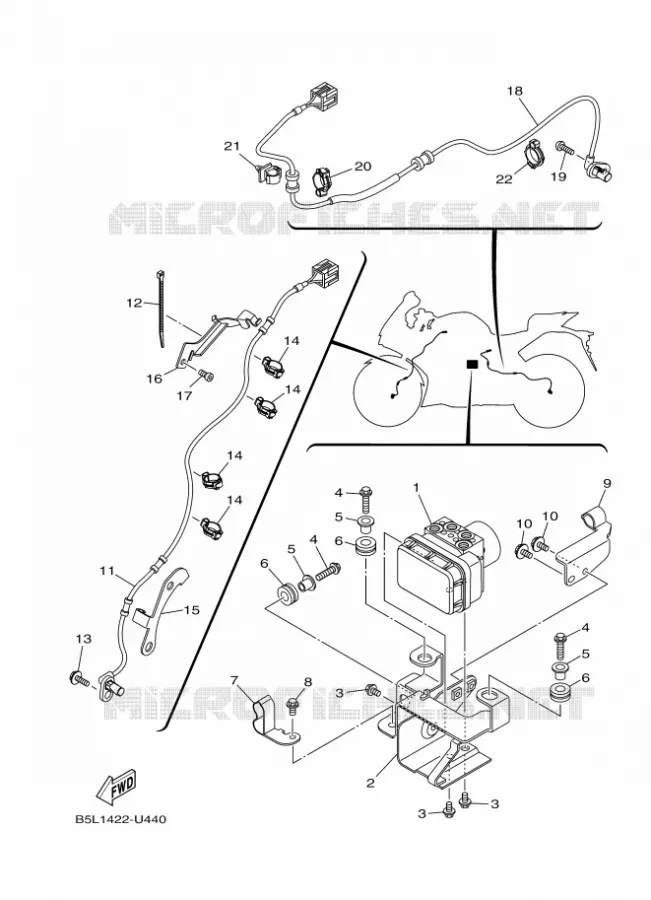 ELECTRICAL 3 Yamaha MOTO 300 2019 R3  YZF320-A