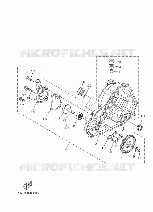 WATERPUMP / HOSES Yamaha MOTO 300 2019 R3  YZF320-A
