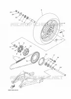 REAR WHEEL for Yamaha XSR 2019