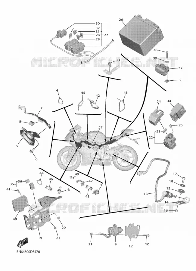 ELECTRICAL 2 Yamaha MOTO 600 2019 R6  YZF600