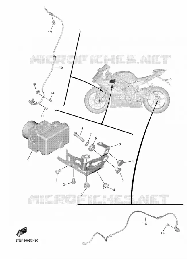 ELECTRICAL 3 Yamaha MOTO 600 2019 R6  YZF600