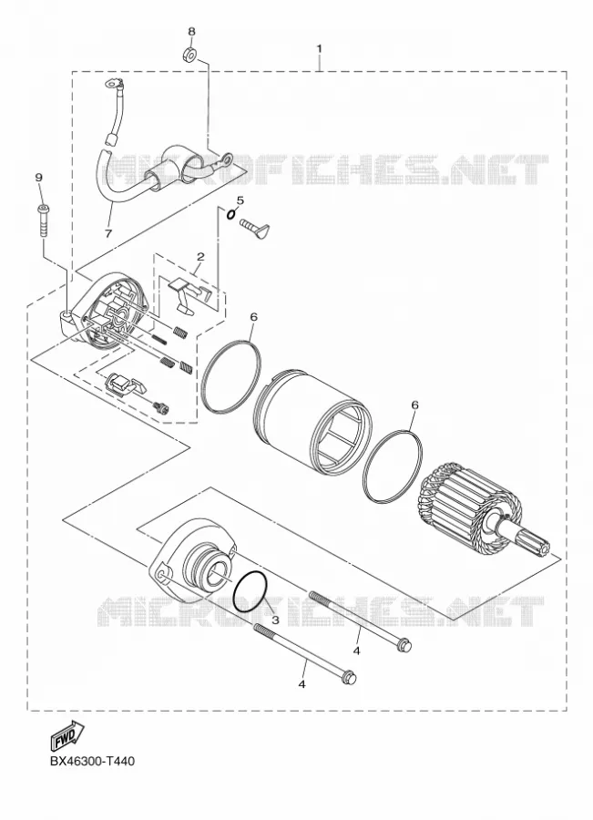 STARTER MOTOR Yamaha MOTO 1000 2019 R1  YZF-R1