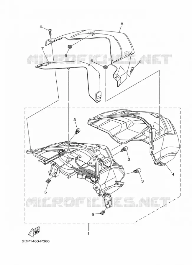TAIL LIGHT Yamaha SCOOTER 125 2019 NMAX  GPD125-A