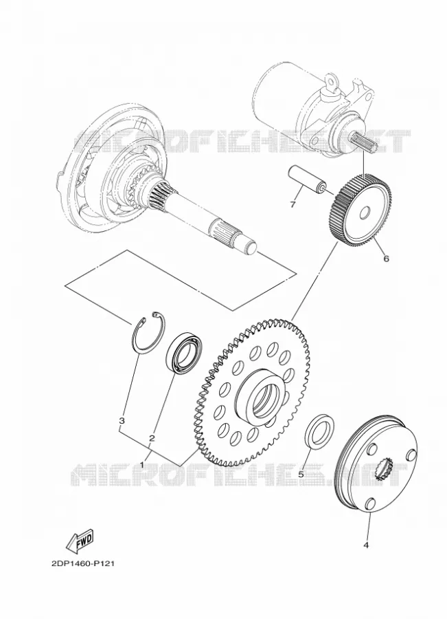STARTER MOTOR Yamaha SCOOTER 150 2019 NMAX  GPD150-A