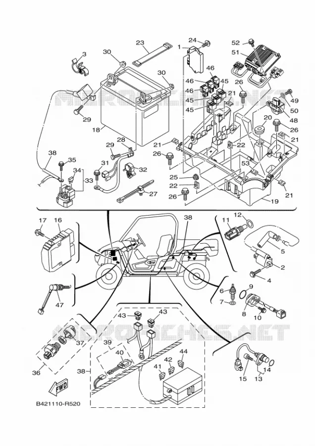 ELECTRICAL 1 Yamaha SIDE BY SIDE 700 2019 VIKING  YXM700E/YXM70VPXK