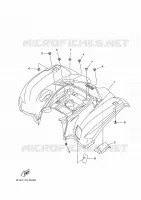 REAR FENDER for Yamaha KODIAK 2019