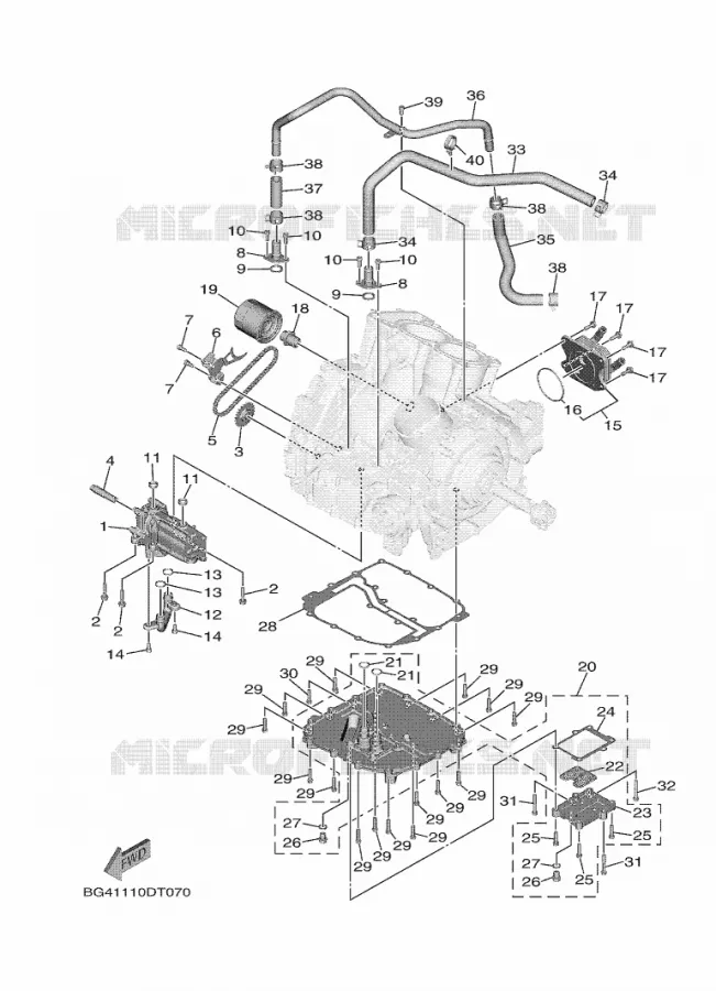 OIL PUMP Yamaha SIDE BY SIDE 850 2019 WOLVERINE  YXE850ENS/YXE85WPLK
