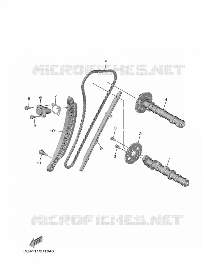 CAMSHAFT / TIMING CHAIN Yamaha SIDE BY SIDE 850 2019 WOLVERINE  YXF850ES/YXF85WPSK