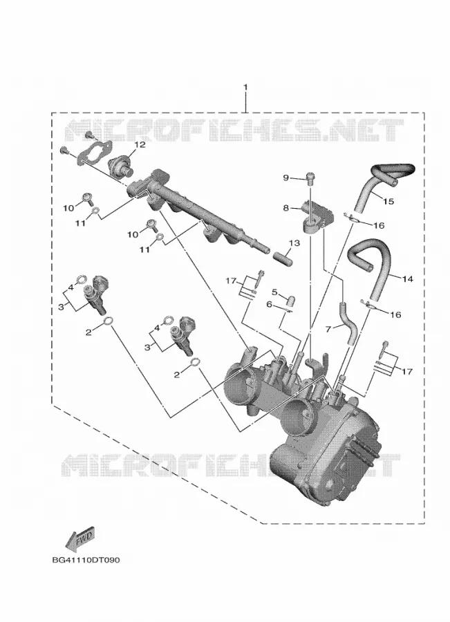 THROTTLE BODY Yamaha SIDE BY SIDE 850 2019 WOLVERINE  YXF850ES/YXF85WPSK