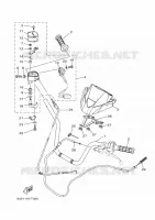 HANDLEBAR & CABLES for Yamaha KODIAK 2019