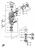 CRANKSHAFT / PISTON for Yamaha 40 1993