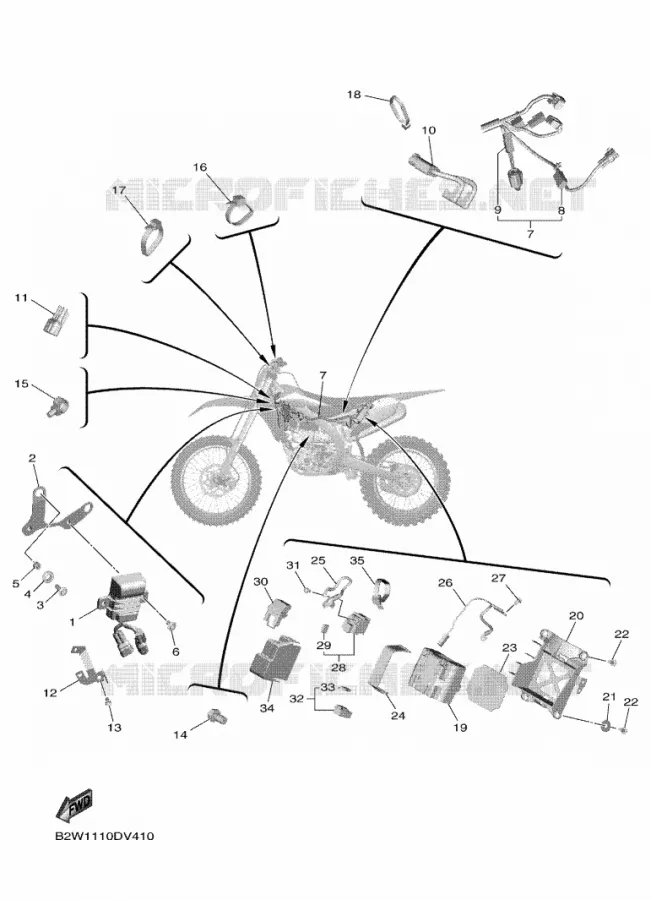 ELECTRICAL 2 Yamaha MOTO 450 2020 YZF  YZ450F