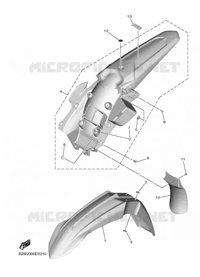 FENDER Yamaha MOTO 450 2020 YZF  YZ450F