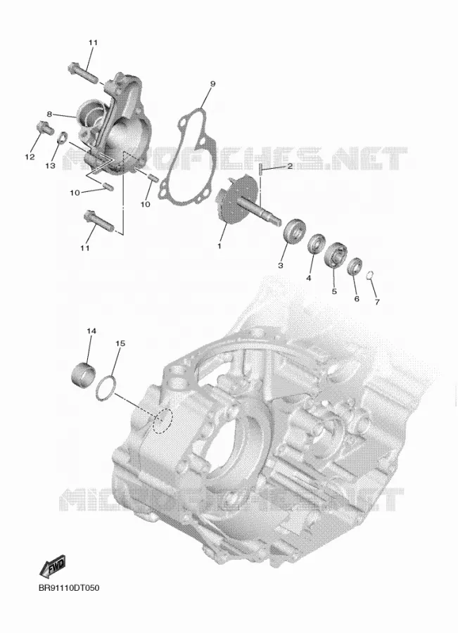 WATERPUMP / HOSES Yamaha MOTO 450 2020 YZF  YZ450F
