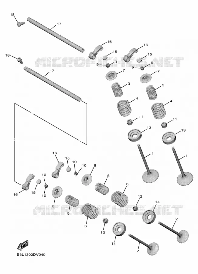 VALVE Yamaha MOTO 1000 2020 R1  YZF1000