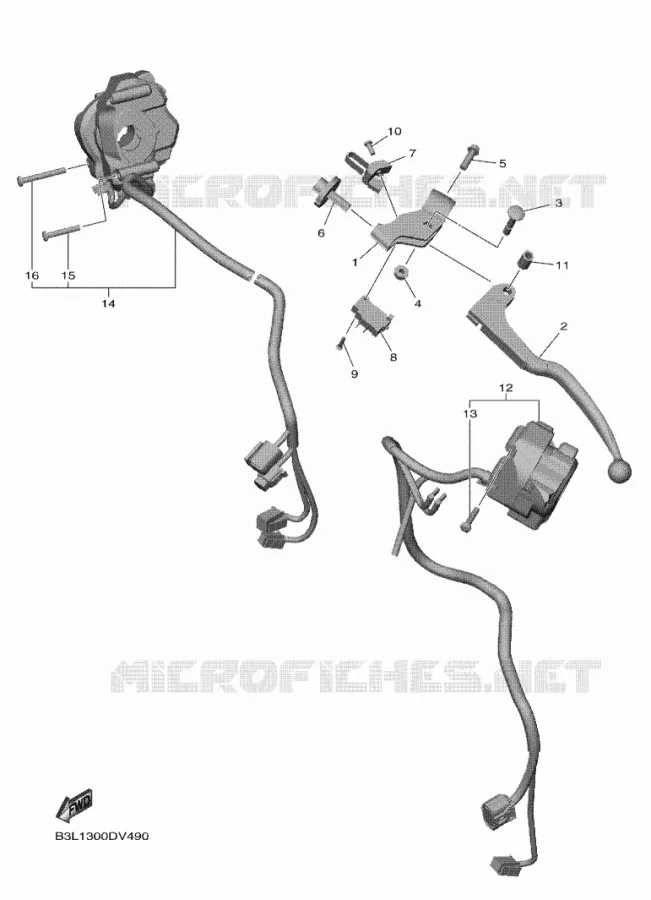 SWITCH / LEVER Yamaha MOTO 1000 2020 R1  YZF1000