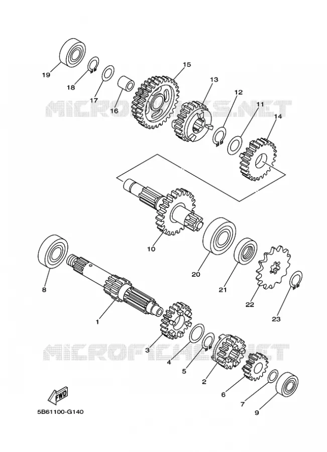 TRANSMISSION Yamaha MOTO 110 2020 TTR  TT-R110E